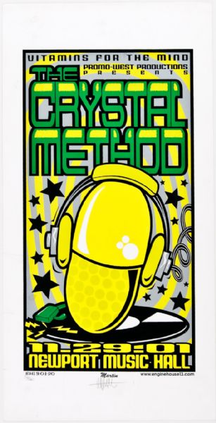 The Crystal Method at Newport Music Hall Signed and Numbered (36/100) by Artist